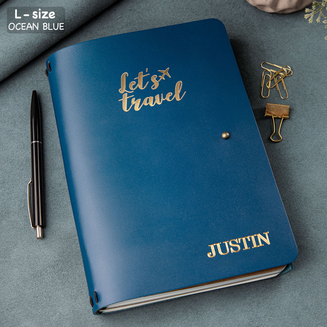 Personalized Leather Rivet Notebook