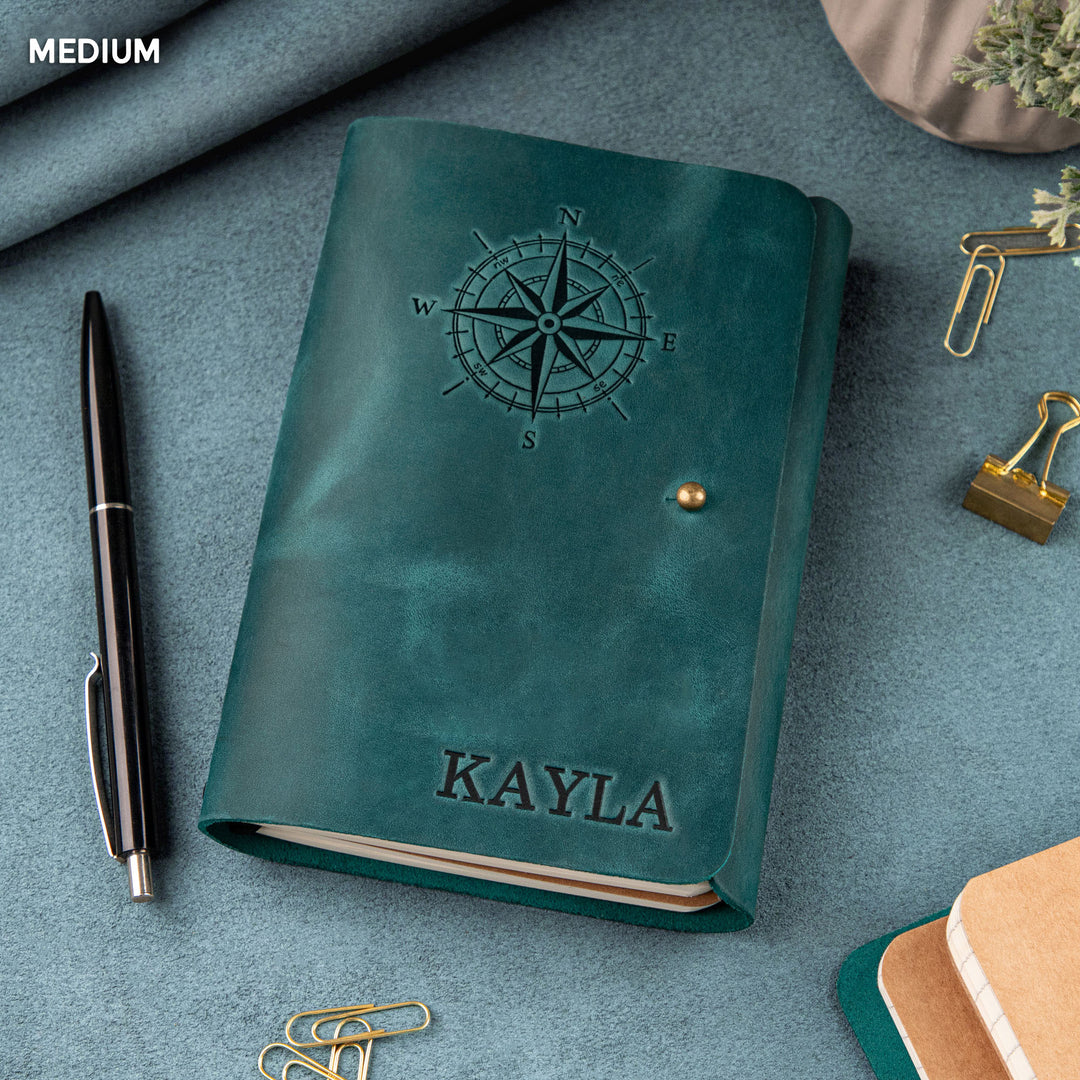 Personalized Leather Rivet Notebook