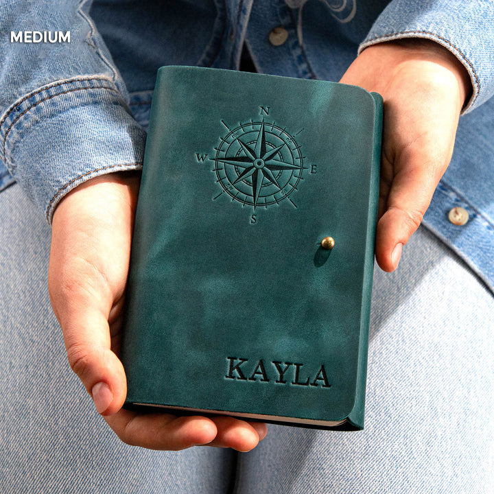 Personalized Leather Rivet Notebook