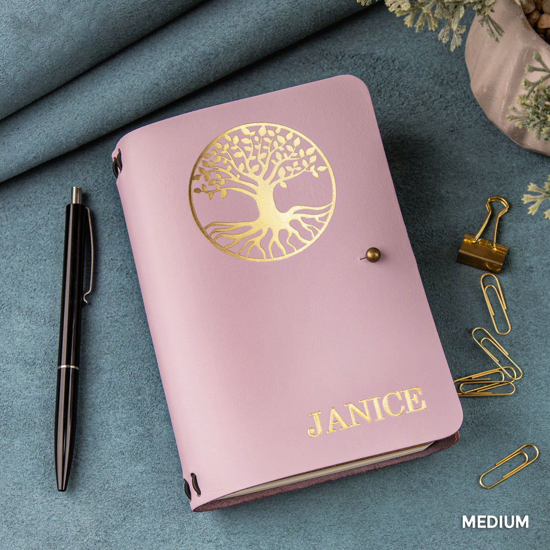 Personalized Leather Rivet Notebook