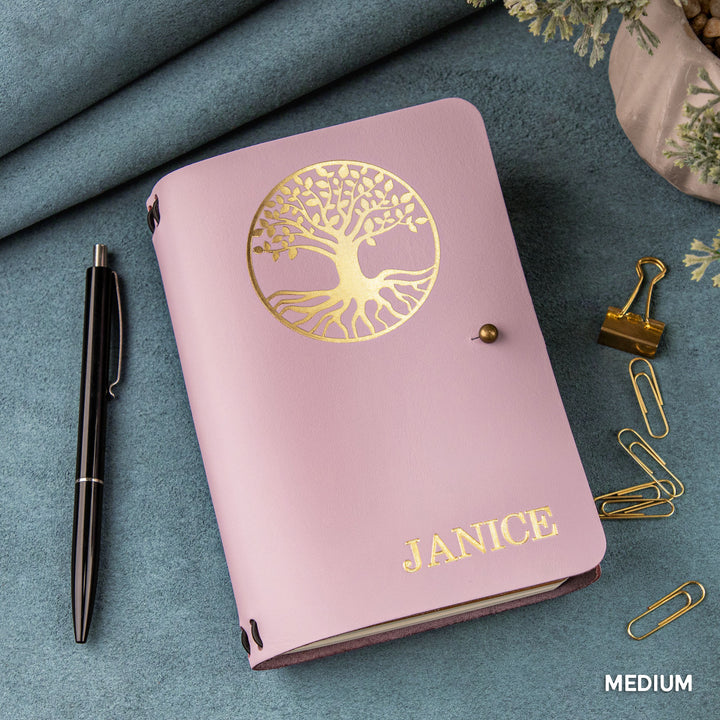 Personalized Leather Rivet Notebook