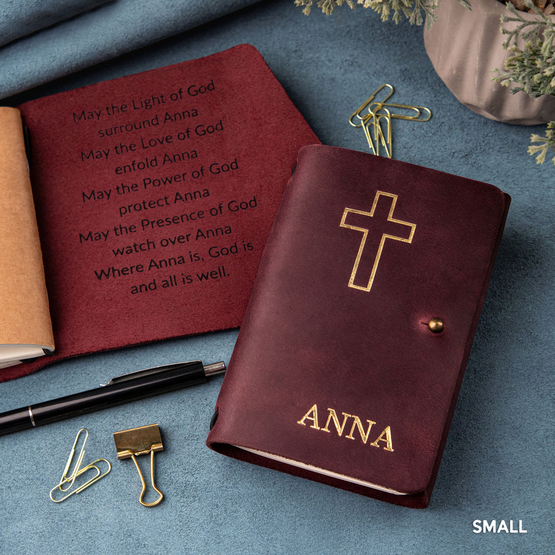 Personalized Leather Rivet Notebook