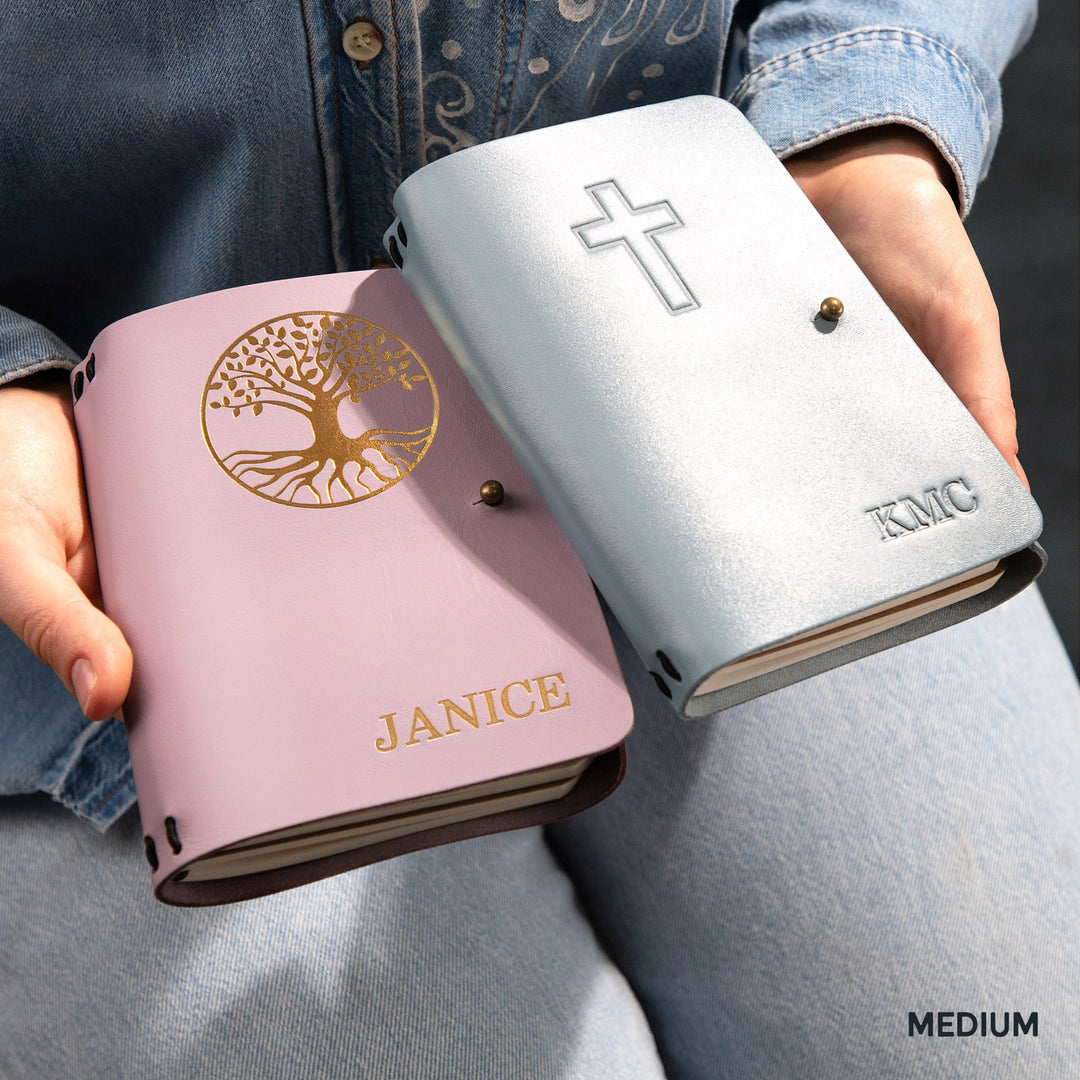 Personalized Leather Rivet Notebook