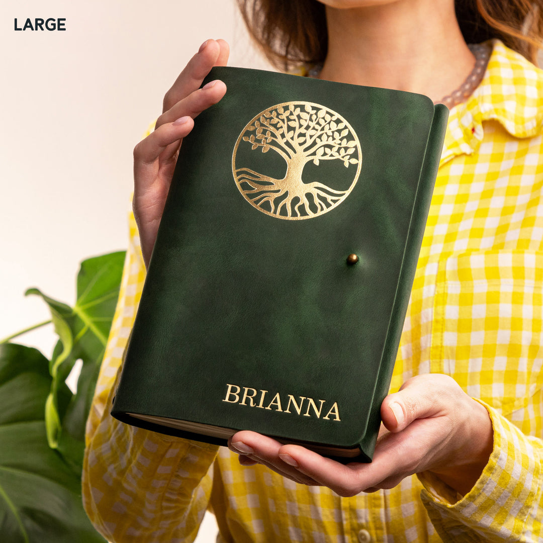 Personalized Leather Rivet Notebook