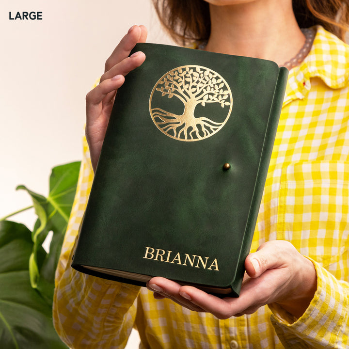 Personalized Leather Rivet Notebook