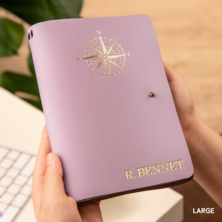 Personalized Leather Rivet Notebook