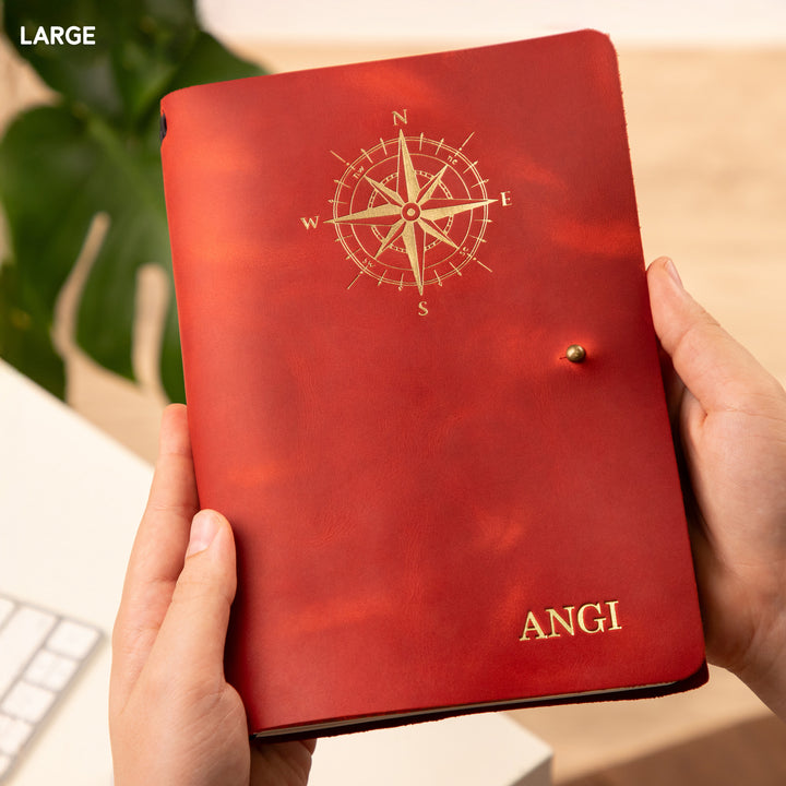 Personalized Leather Rivet Notebook