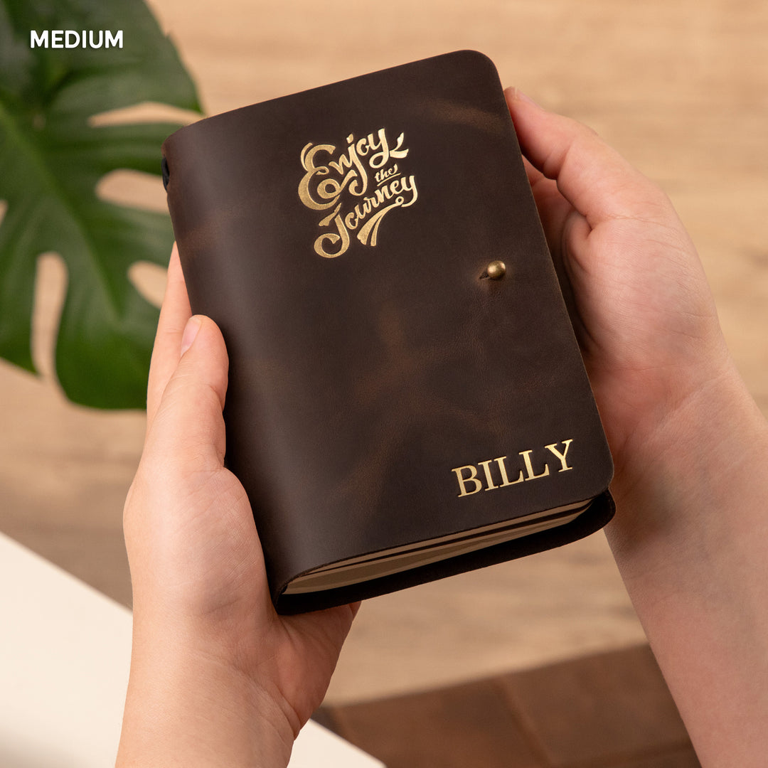 Personalized Leather Rivet Notebook