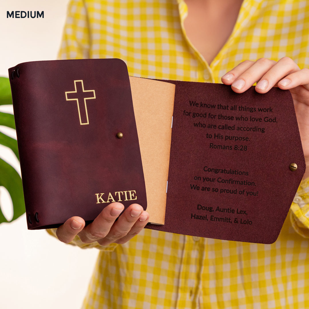 Personalized Leather Rivet Notebook