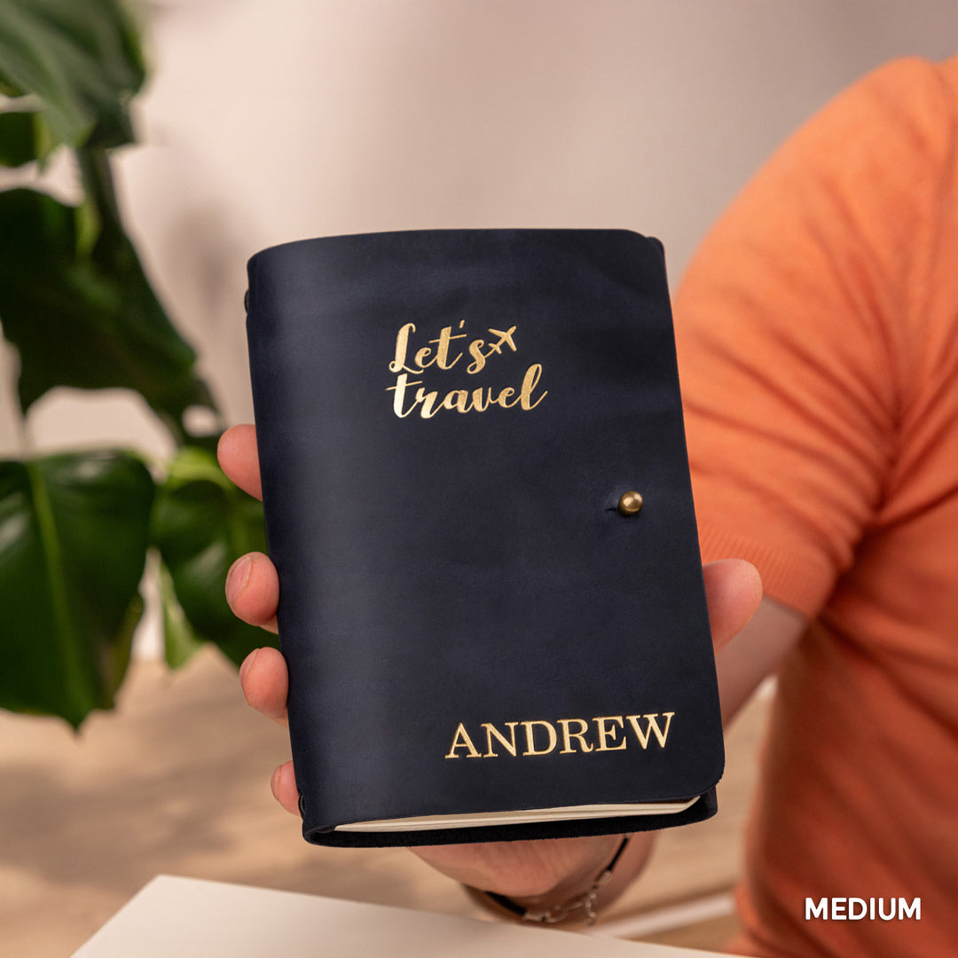 Personalized Leather Rivet Notebook