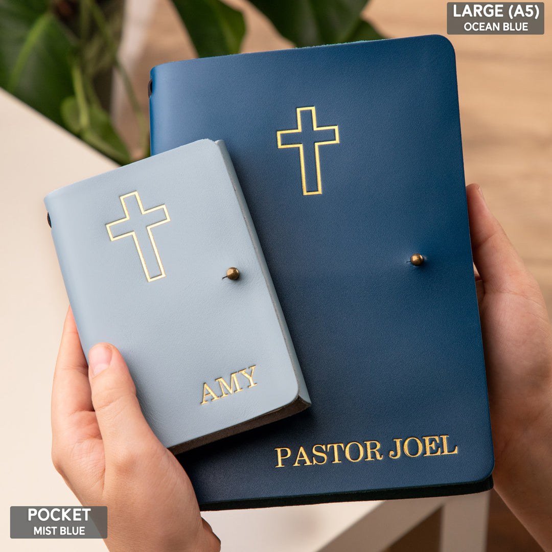 Personalized Leather Rivet Notebook