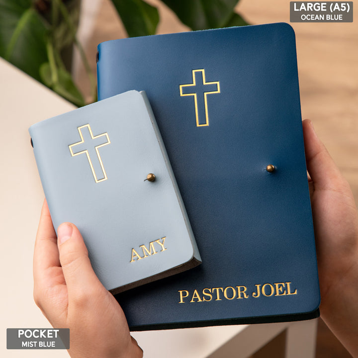 Personalized Leather Rivet Notebook