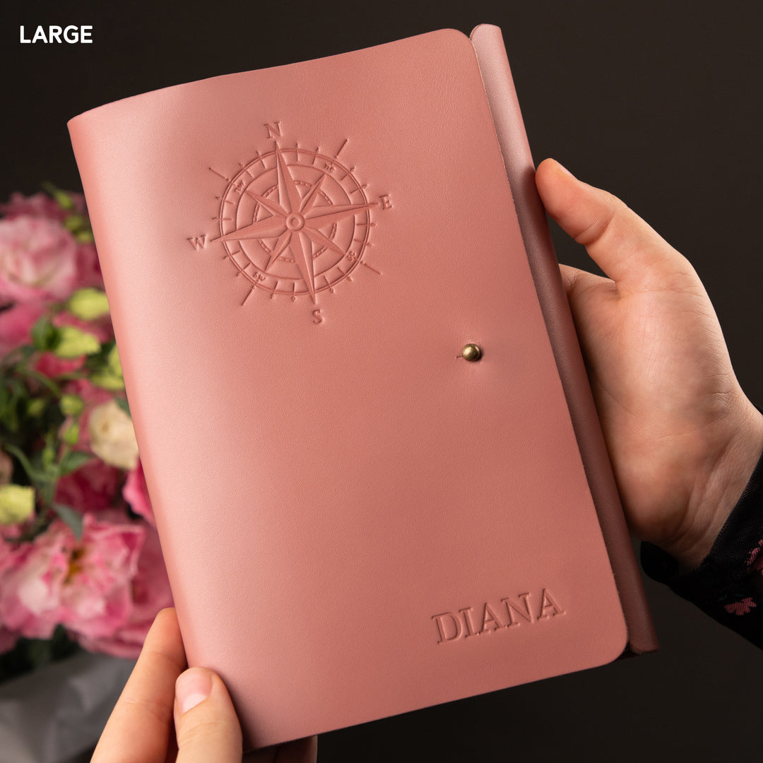 Personalized Leather Rivet Notebook