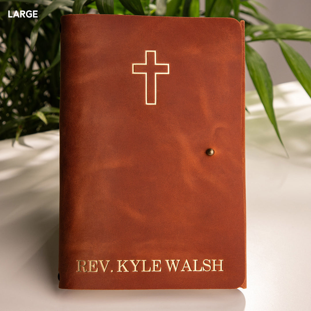 Personalized Leather Rivet Notebook
