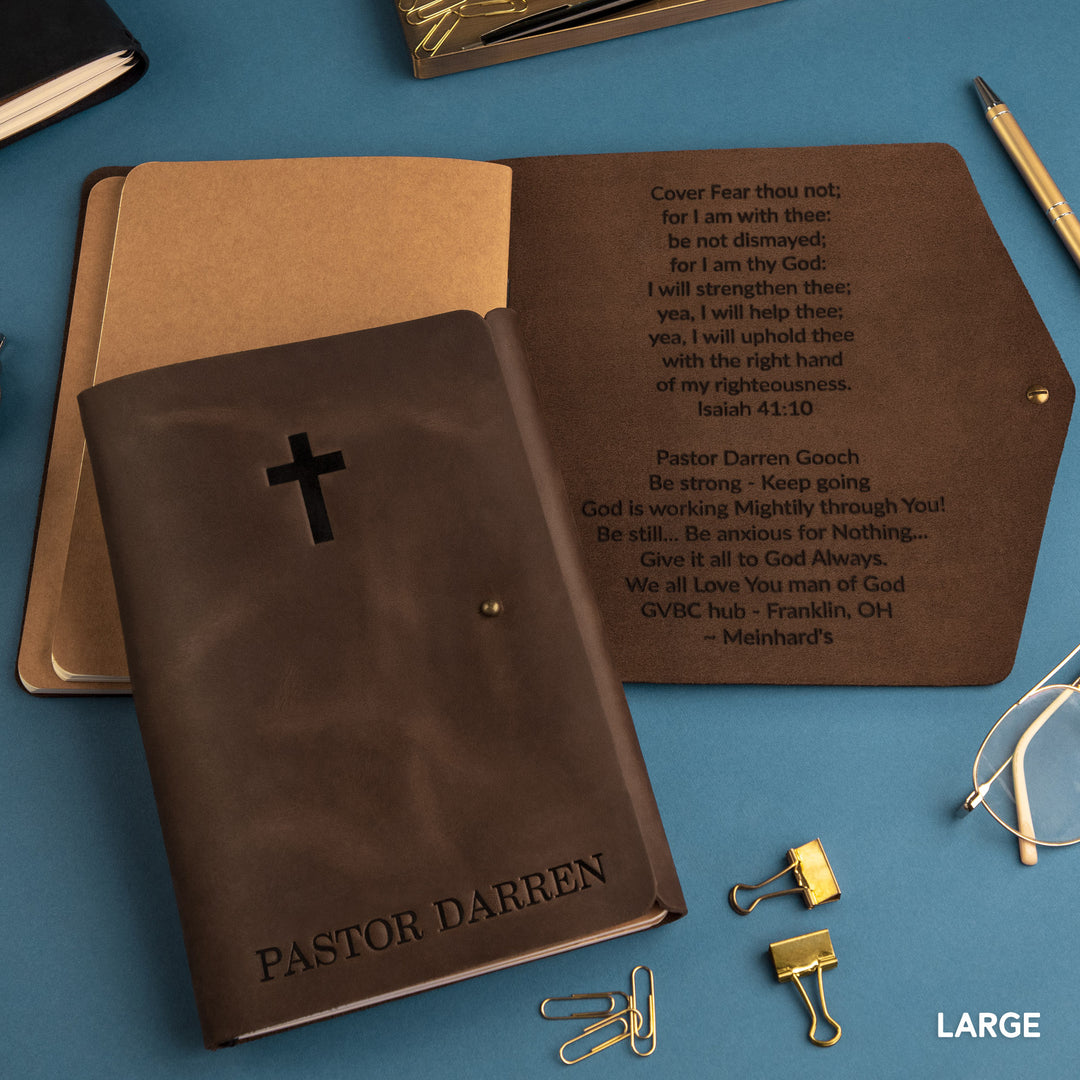 Personalized Leather Rivet Notebook