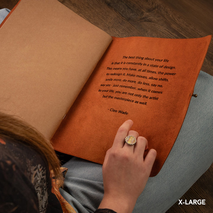 Personalized Leather Rivet Notebook