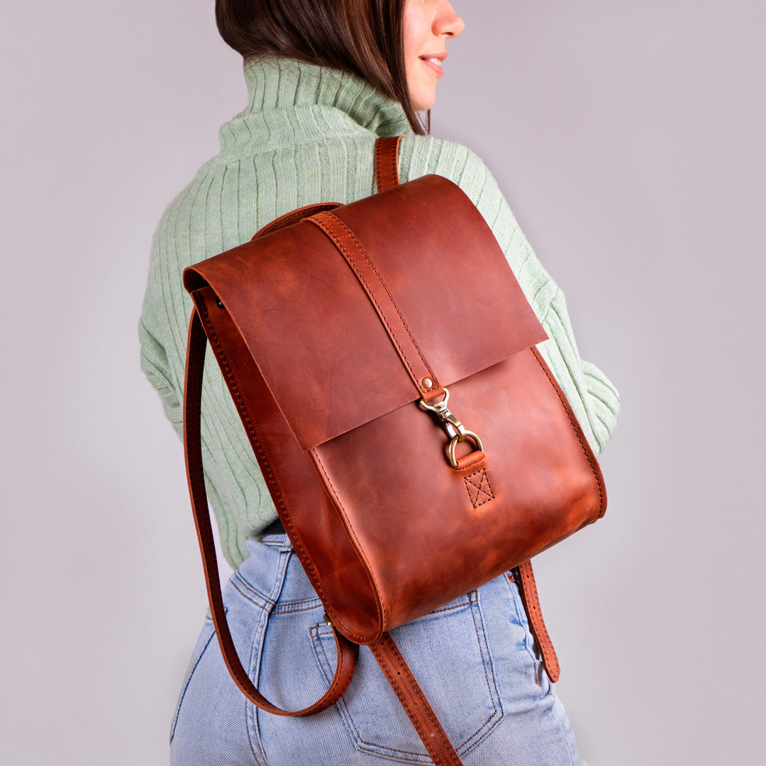 backpack usq woman leather Women’s Top Grain Leather Backpack