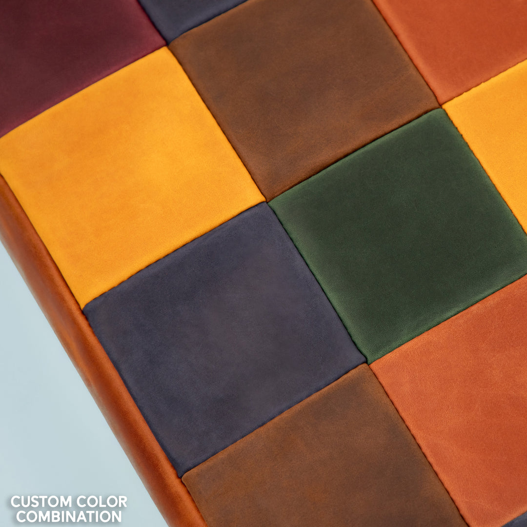 Personalized Leather seat cushion