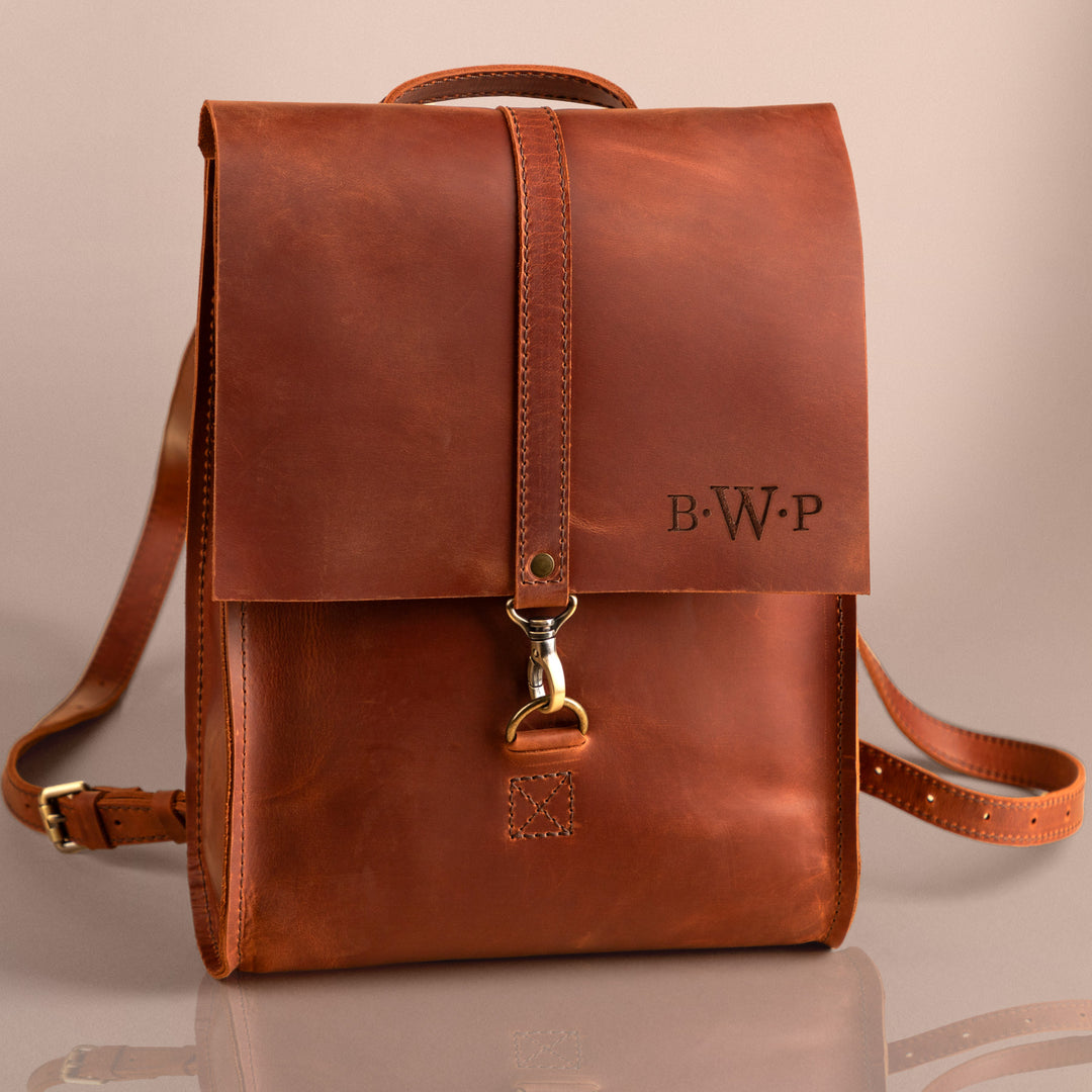 custom made leather backpacks Women’s Top Grain Leather Backpack