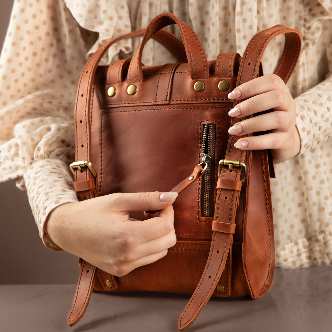best leather backpack womens personalizable Women’s Top Grain Leather Backpack