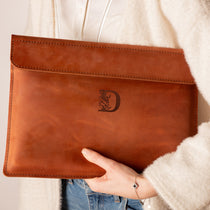 Leather Laptop Sleeve with Magnetic case