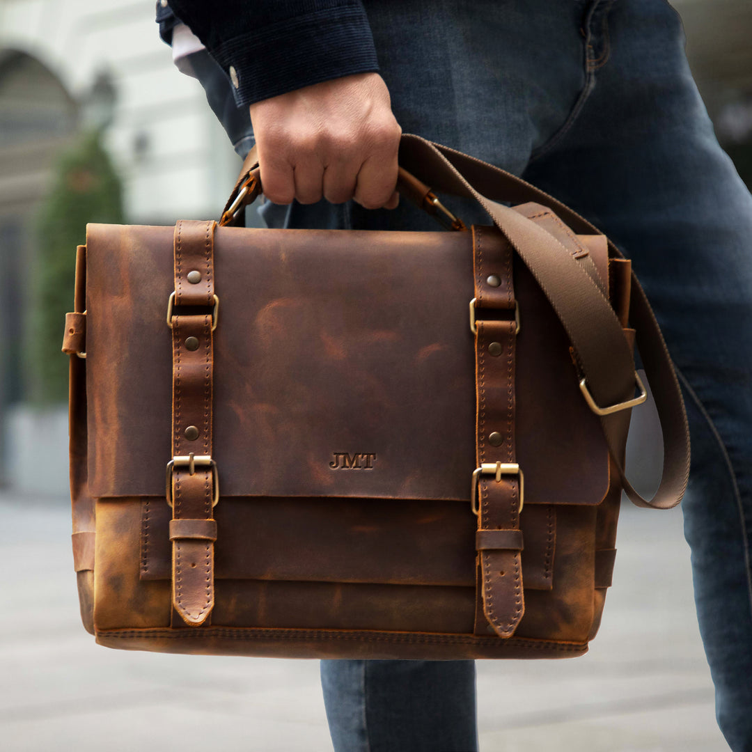 Leather Purse Custom Leather Briefcase Mens Leather Laptop