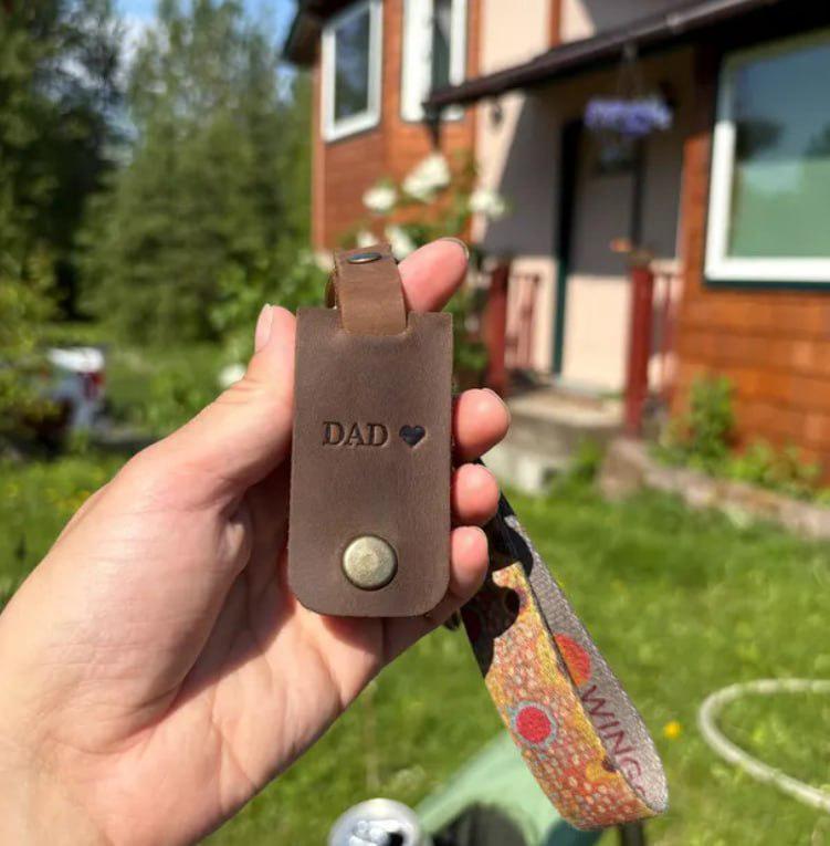 Custom Leather Photo Keychain